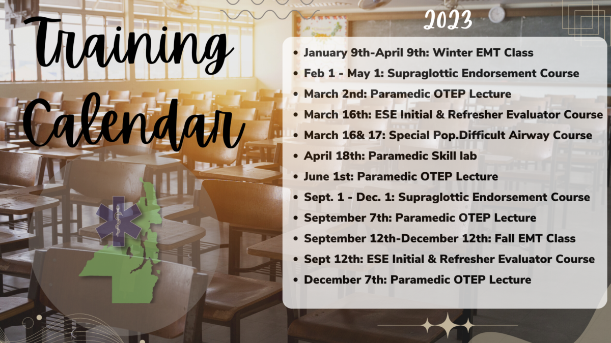 2023 KITSAP Training Calendar Kitsap County EMS and Trauma Care Council